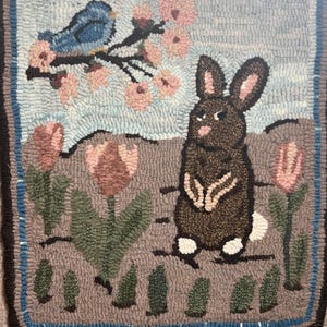 Springtime Rug Hooking Pattern, 15"x17", P120