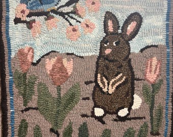 Springtime Rug Hooking Pattern, 15"x17", P120