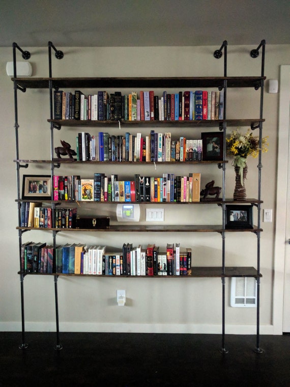 7 Foot Wooden Pipe Shelf Etsy