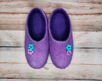 Wool Felt Clog Slippers: Warm Eco-Friendly Home Shoes