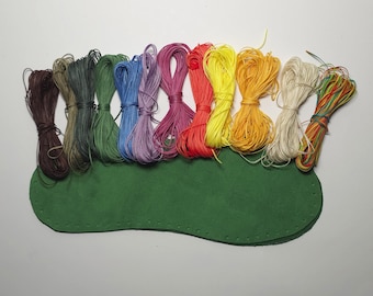 Green Suede Leather Soles: DIY Slipper Outsoles with Wax Thread