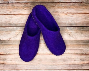 Felted Wool Slippers Woman House Slippers Natural Eco Slippers Warm Winter Slippers Organic Home Shoes