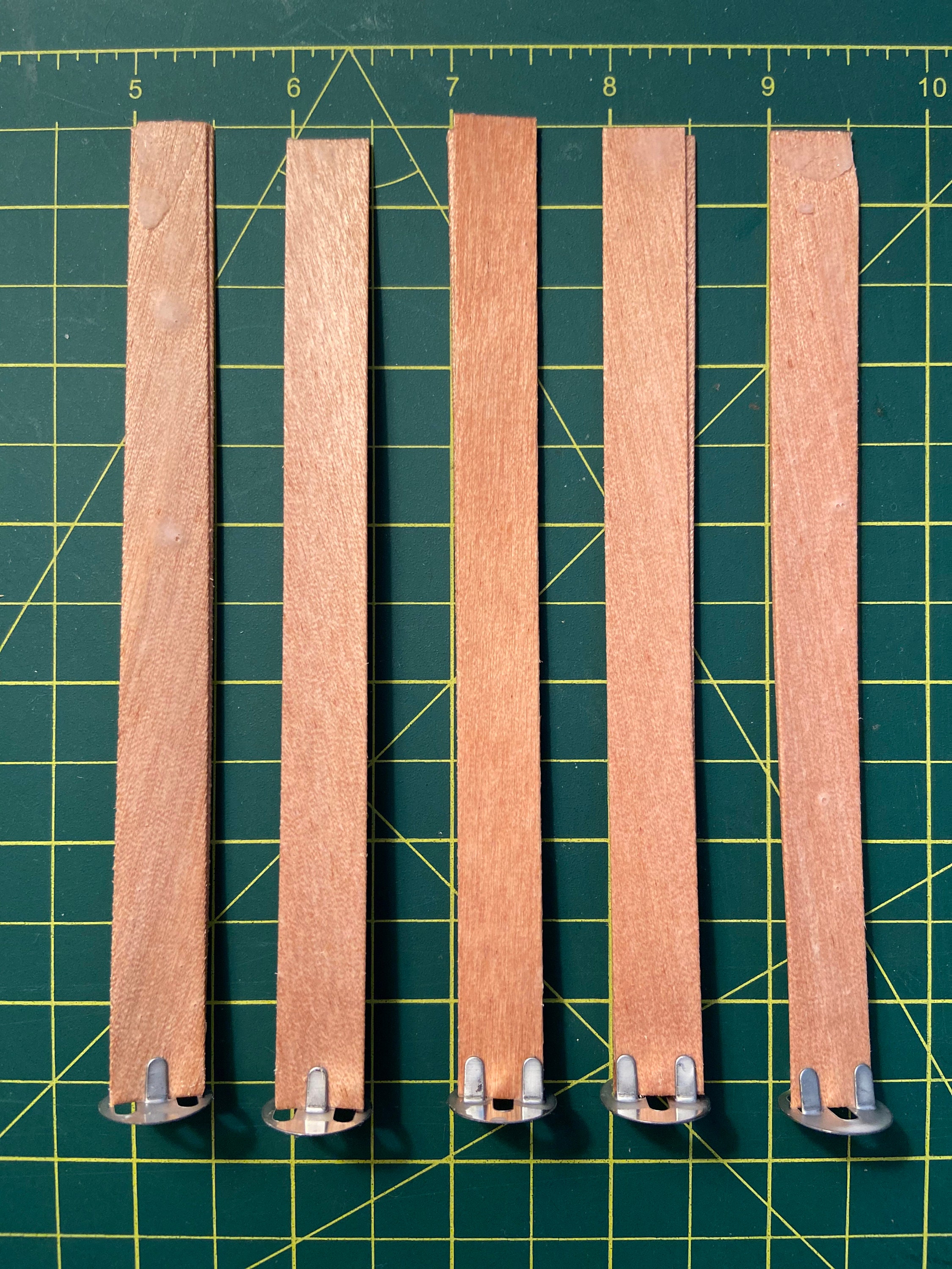 DIY Double Cherry Wood Wick Low Profile Wick Tab 5 and 10 Etsy