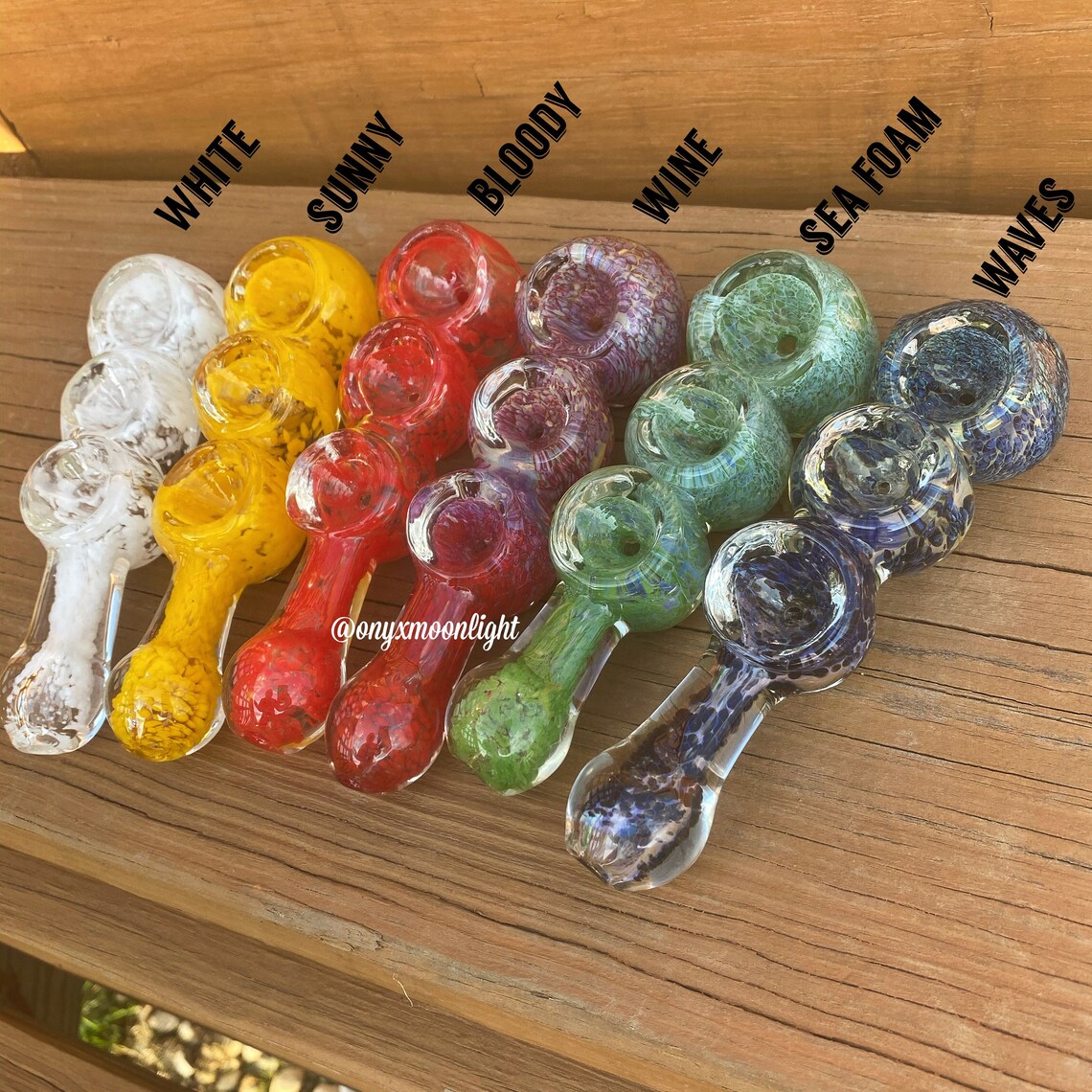 NEW Colors 3 Triple Bowl Glass Pipe / Smoking Pipe Glass Etsy