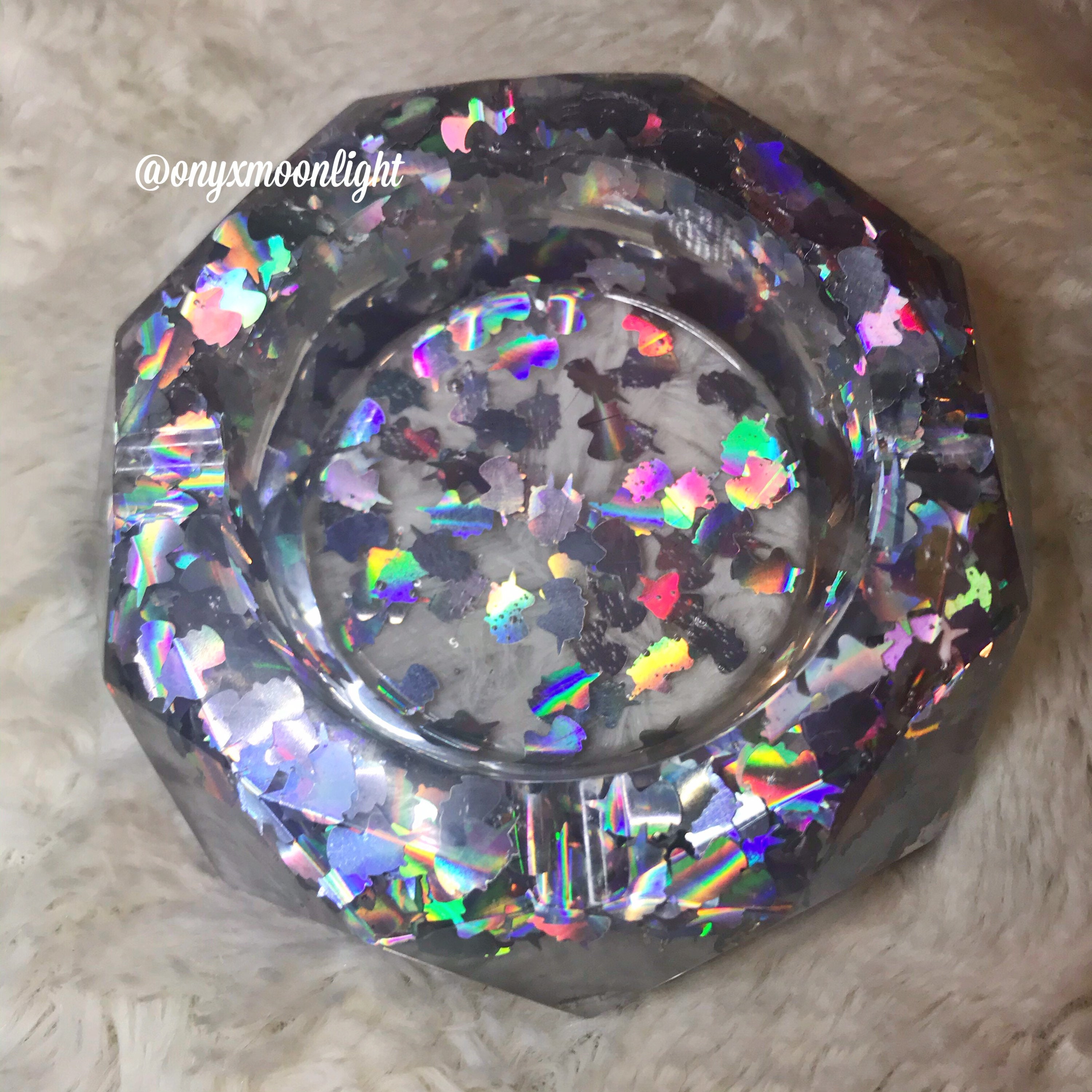 Unicorn Holo Tray | Ash-Tray Trinket Dish Accessory Holographic Dome …