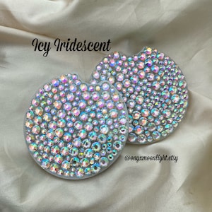 Car Coaster Set w Bling Rhinestones YOU Pick Size for Perfect Fit SHIPS FREE over 35 image 2