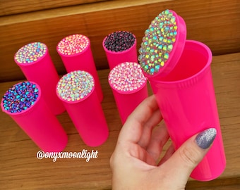 Smell Proof Hot Pink Stash Pop Top Container | 60 Dram Size LARGE!
