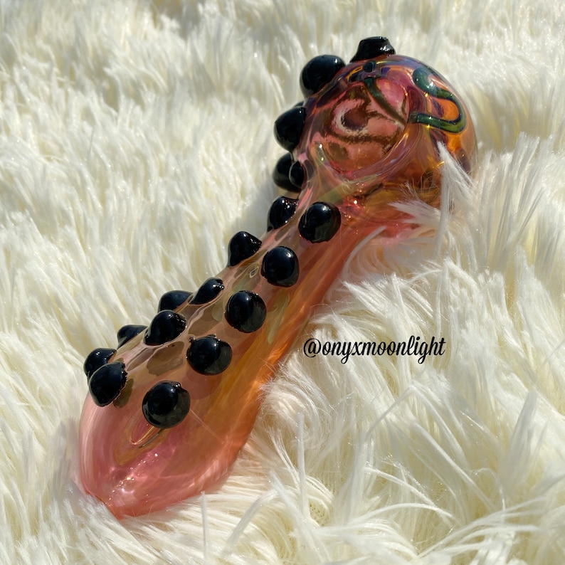 Color Changing X Gold Fumed Glass Pipe US Made