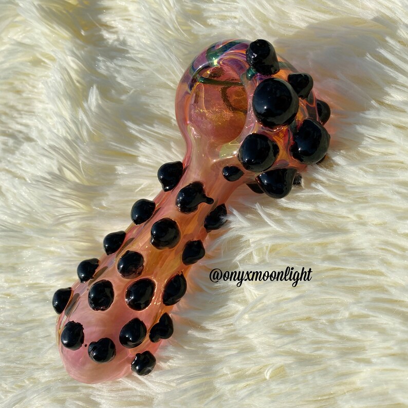 Color Changing X Gold Fumed Glass Pipe US Made