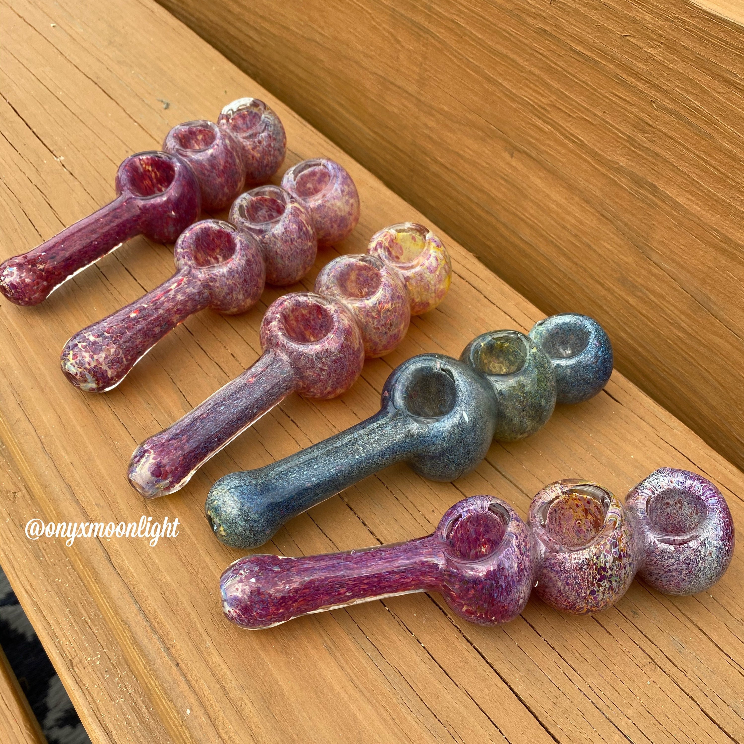 NEW Colors 3 Triple Bowl Glass Pipe / Smoking Pipe Glass Etsy