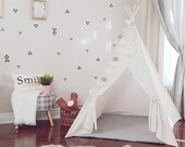 Ivory Canvas teepee tent. Play tent Kids teepee tent Children 39 s teepee Kids tipi Teepee boy Large tent Fort