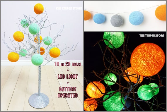fairy lights garland home decor lighting nursery decor lamps birthday gift wedding decor boho decor MIX/'N/'MATCH Cotton ball string lights
