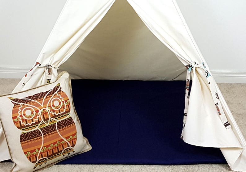 Teepee floor Mat 43x43 for Kids Tent Soft Teepee | Etsy