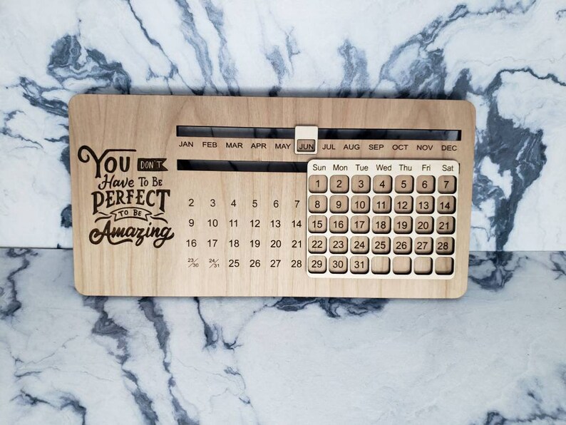 Perpetual desk calendar Inspirational quotes. Etsy