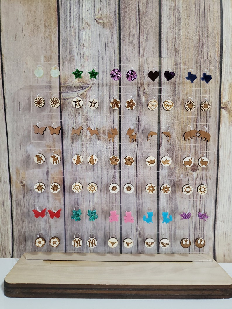 Stud Earrings Display and Holder Etsy Italia