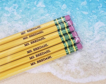 Personalized Engraved Ticonderoga Pencils