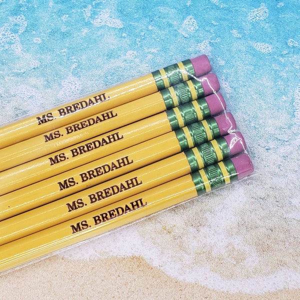 Personalized Engraved Ticonderoga Pencils