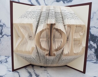 Custom Greek Letters Book Folding