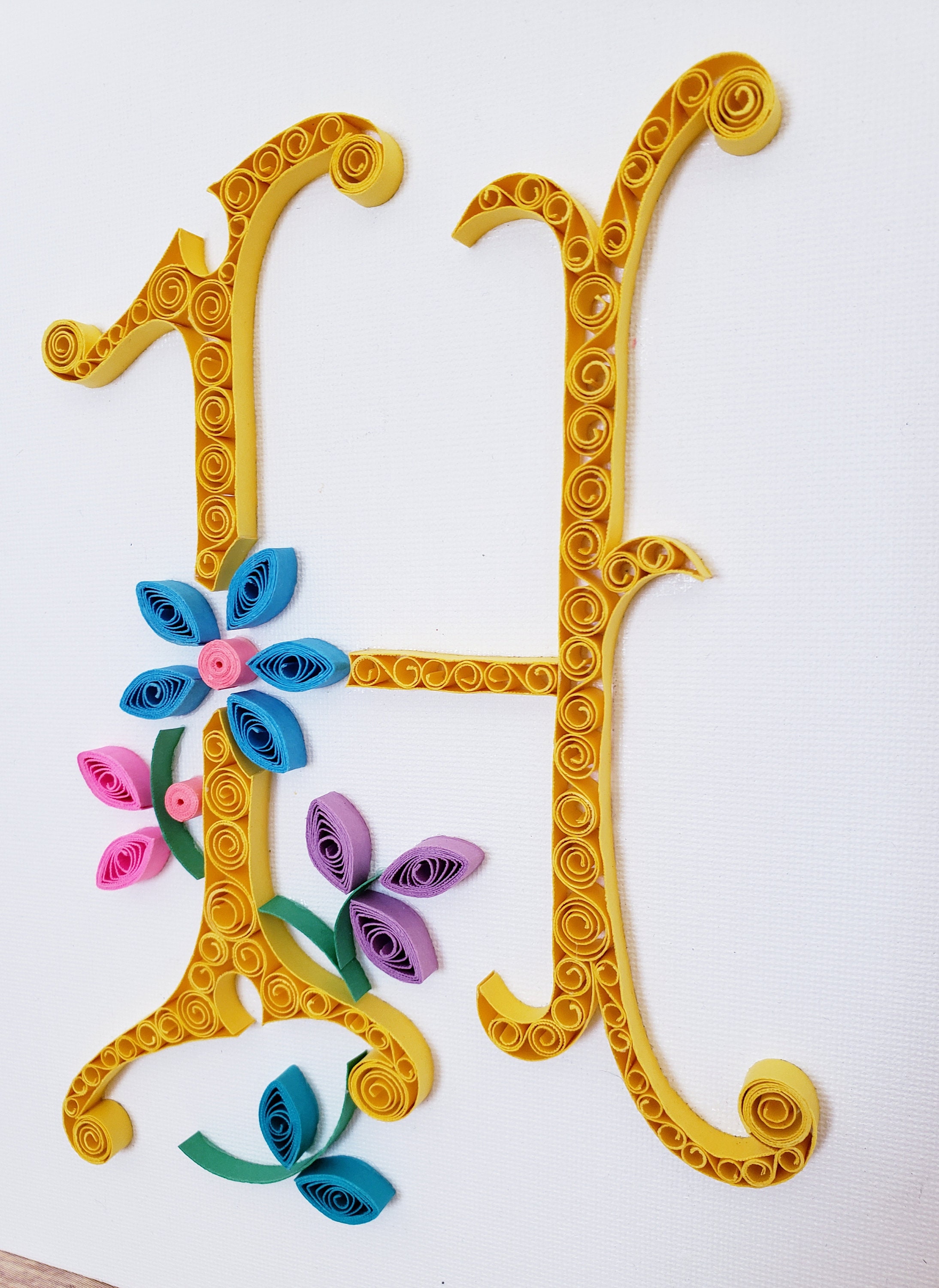 Quilled Paper Art: Letter H | Etsy