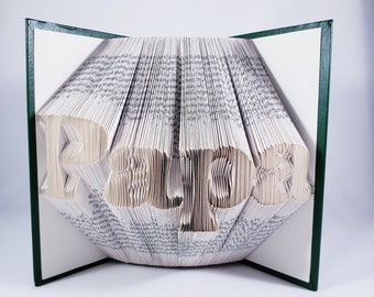 Folded Book Art: Papa