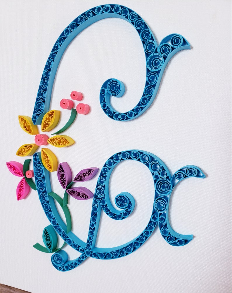 Quilled Paper Art Letter G Etsy
