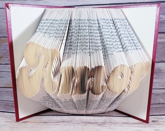 Folded Book Art: Amor