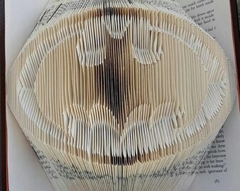Folded Book Art: Super Hero