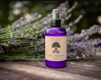 8 oz Lavender Room/Linen Mist, calming spray, calming mist, nighttime spray, sleep, relaxing, anti-anxiety, natural, organic, peace