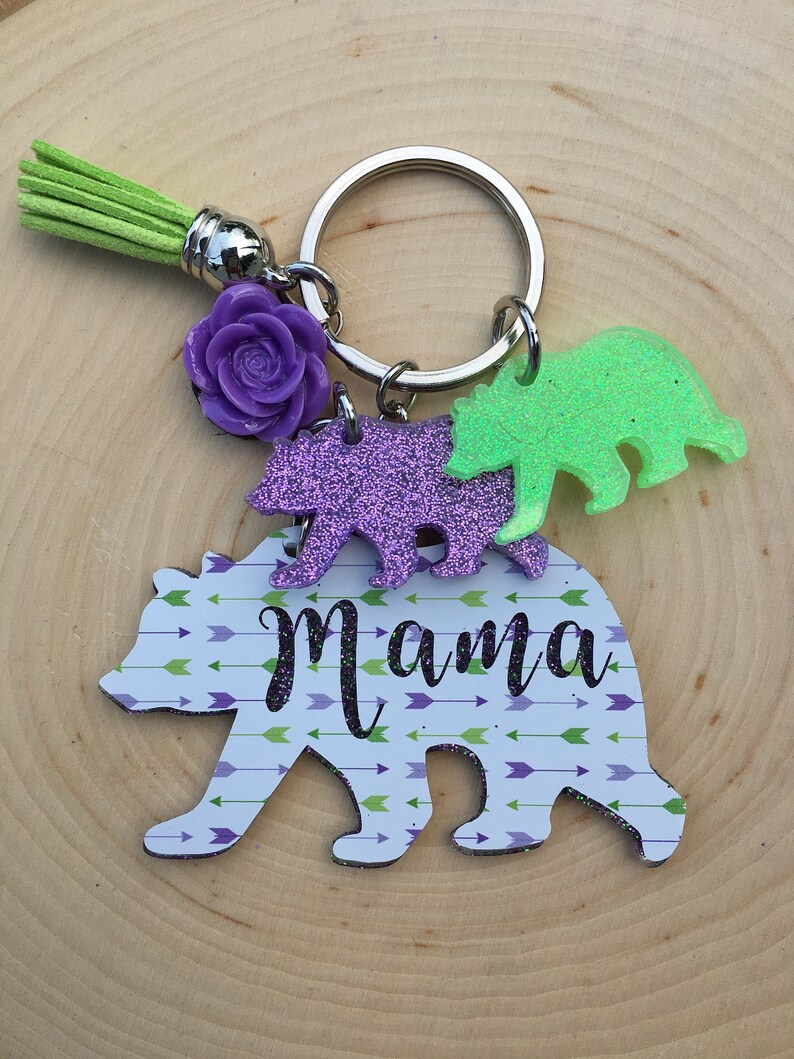 mama bear keychain