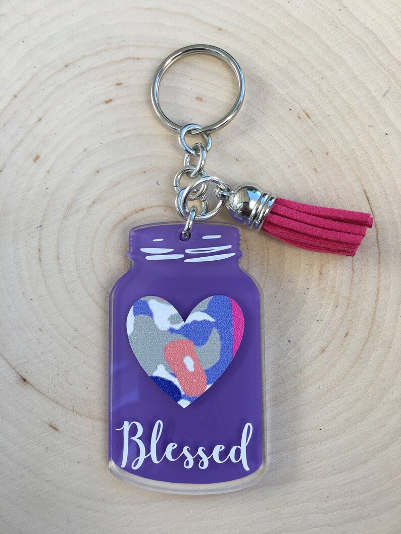 Mason Jar Keychains Etsy