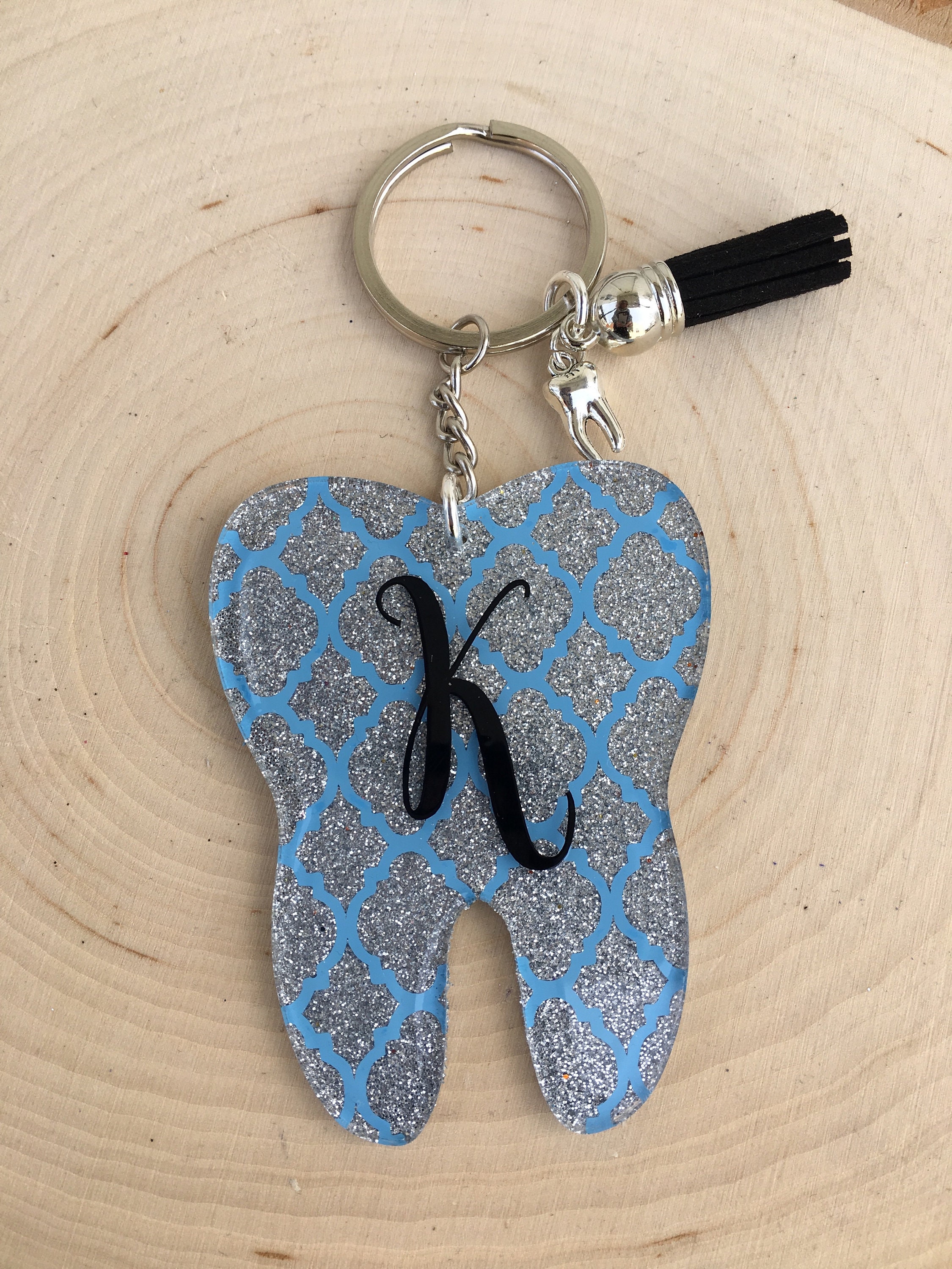 Dentist Dental Hygienist Tooth Keychain Etsy