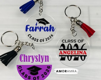 Personalized Graduation Keychain 2026: Class of 2026 Graduate Gift