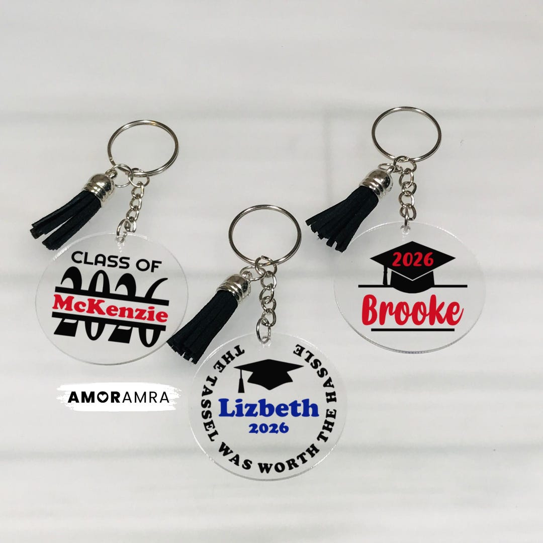 Personalized Graduation Keychain 2026: Senior Keepsake for Class of ...