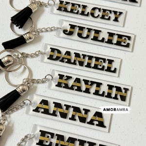 Personalized 911 Dispatcher Keychain: Thin Gold Line NPSTW Telecommunicator Gift