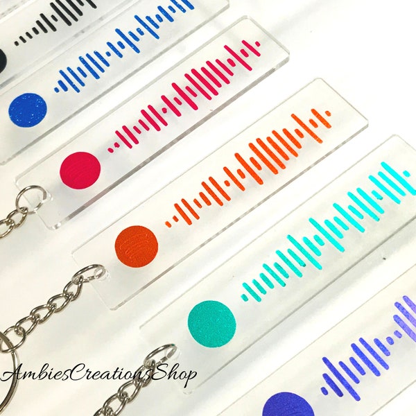 Song Code Keychain, Scannable Playlist, Song Keychain, Music Code, Podcast Keychain, Acrylic Music Keychain, Scannable Music, Anniversary