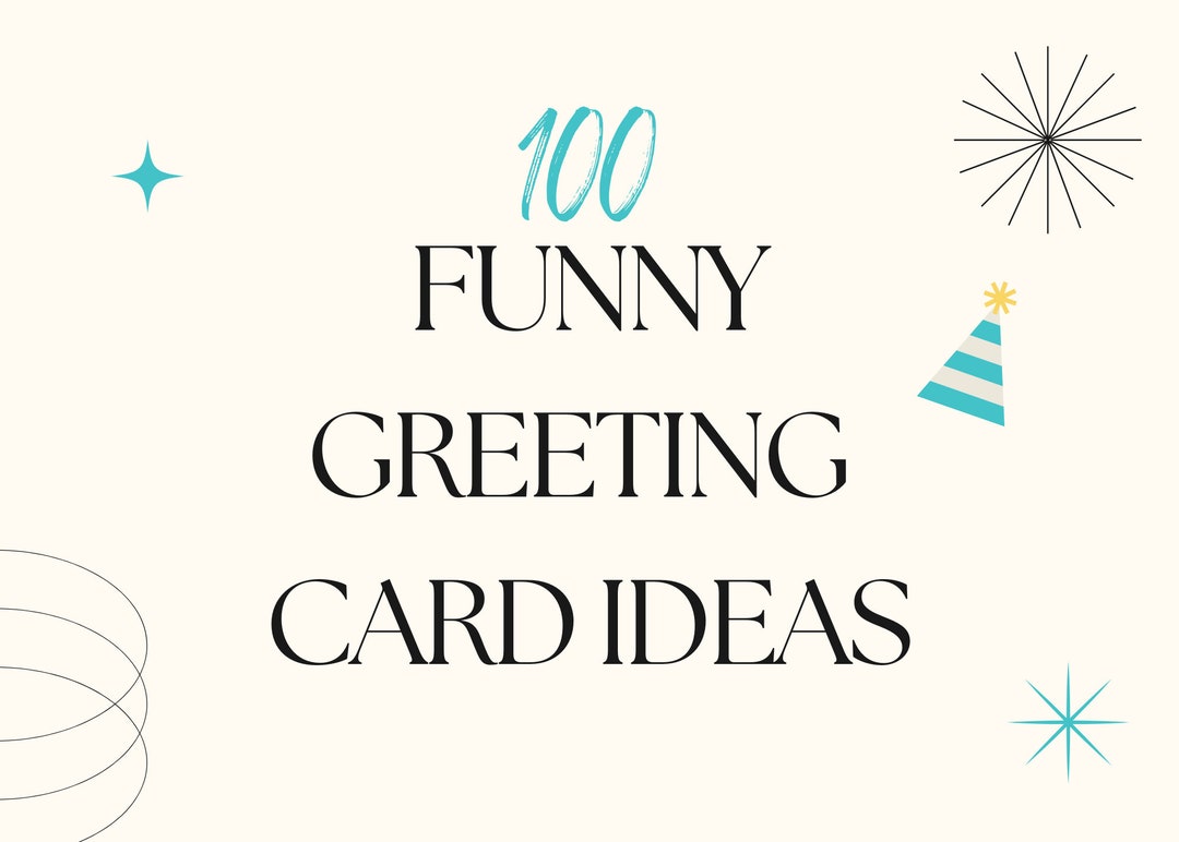 100 Funny Greeting Card Ideas to Make Your Loved Ones Laugh. Etsy