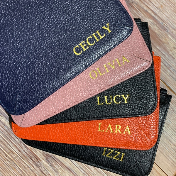 Personalised A6 Coin Purse