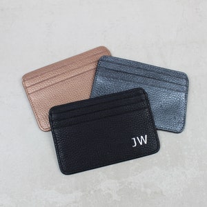 Personalised Leather 7 Card Holder