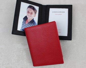 Personalised Premium 3.5x2.5 Two Fold Leather Photo Frame