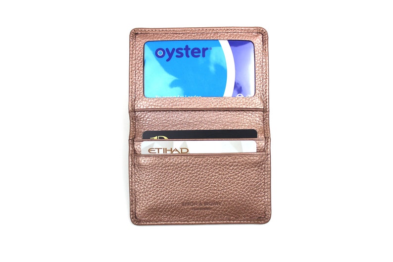 Personalised Leather Travel Card Holder Etsy