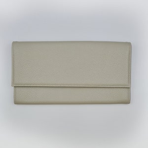 Personalised Leather Travel Wallet Cream
