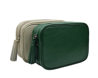 Bolso bandolera de piel personalizado para cámara *PERSONALIZACIÓN GRATUITA* / Correas alternativas disponibles, Fotografía