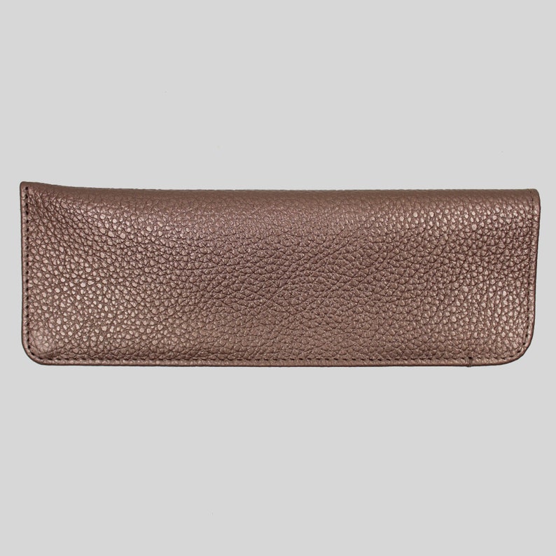 Personalised Slim Leather Glasses Case Etsy