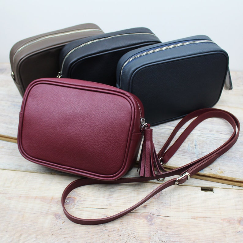 Luxury Leather Cross Body Camera Bag Etsy