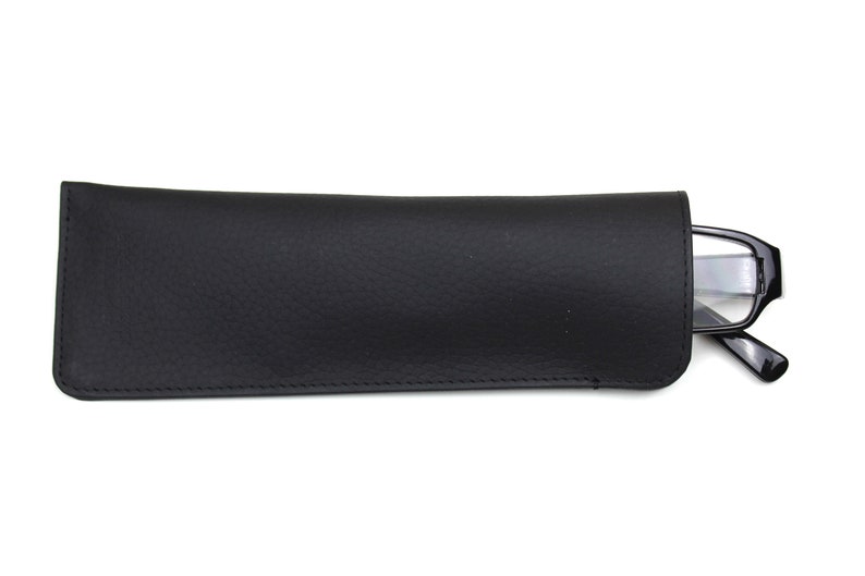 Personalised Slim Leather Glasses Case Etsy