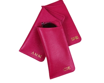 Estuche de cuero personalizado para gafas de sol / Estuche de lujo para gafas, Estuche para gafas, Gafas, Cuero genuino, Regalo de viaje