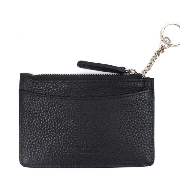 Personalised Leather Key and Card Purse