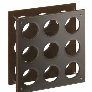 Leather Wine Rack | Wine Bottle Storage, Wine Holder, New Home Gift, Wedding Gift, Classic Genuine Leather