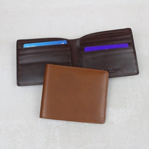 Personalised Classic Leather 8 Card Wallet | Credit Card Wallet, Gifts For Him, Premium Card Case
