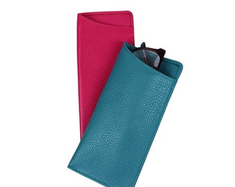 Estuche grande de cuero personalizado para gafas / Estuche de lujo para gafas, Estuche para gafas, Gafas, Cuero genuino, Regalo de viaje
